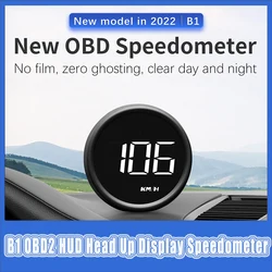 HUD OBD2 para coche con velocímetro, consumo, temperatura y voltímetro