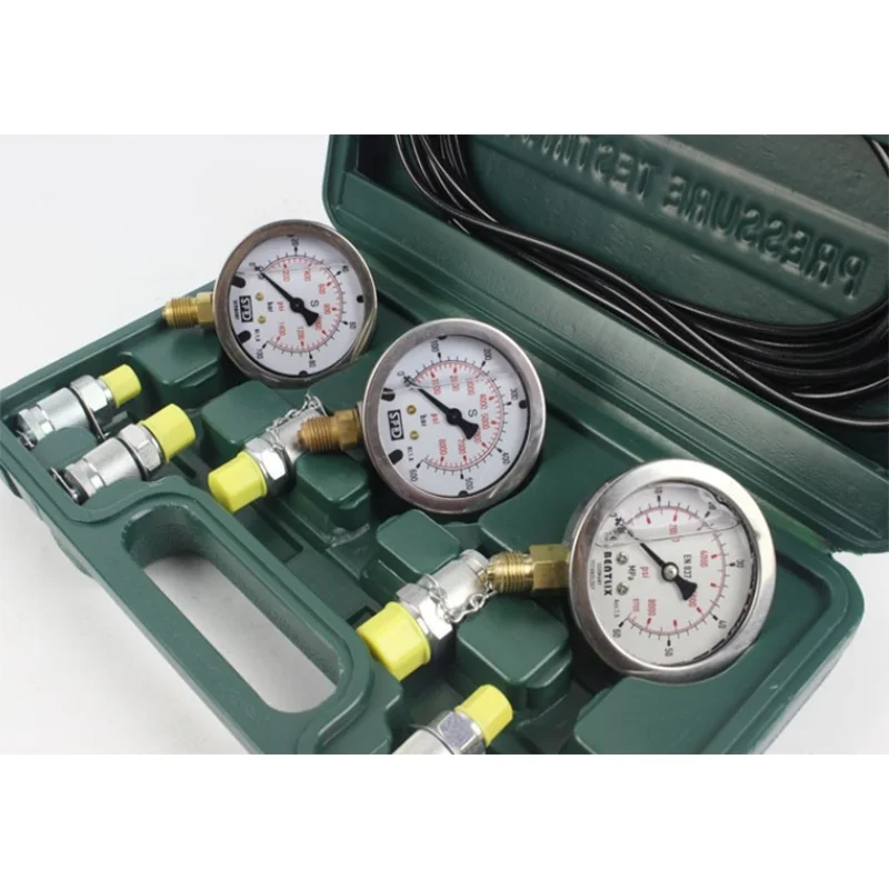 Kit de manómetros para pruebas de presión hidráulica en excavadoras - imagen 2