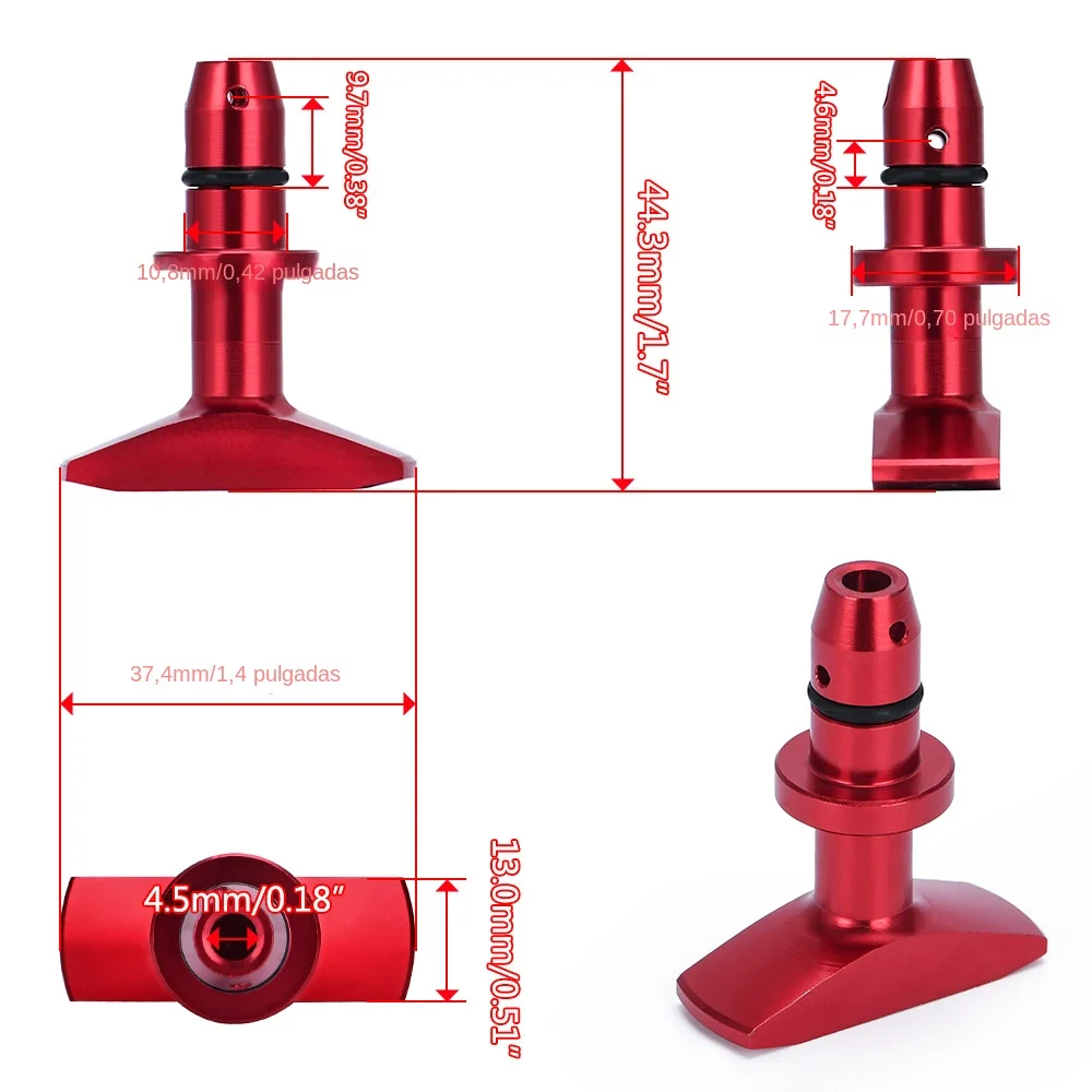 Varilla de nivel de aceite universal de aluminio para motor - imagen 4