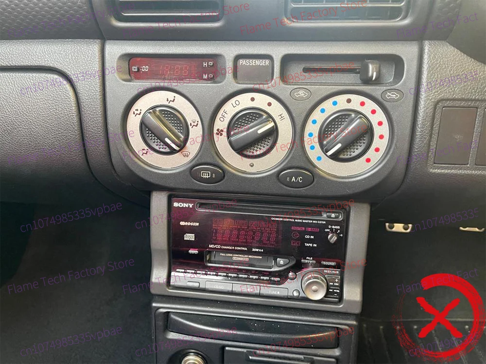 Vista frontal de la pantalla multimedia para Toyota MR2