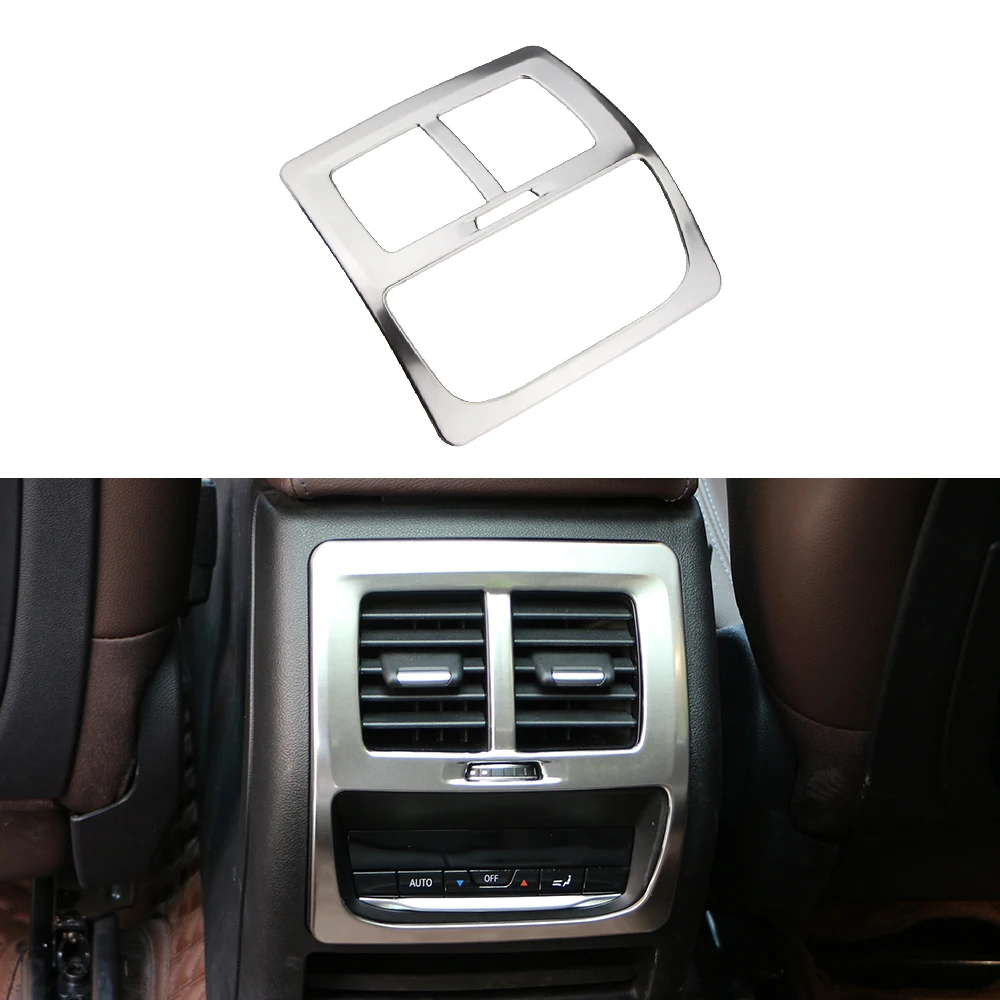 Embellecedor de la cubierta de la ventilación de la salida del aire acondicionado trasero del coche para BMW X3, G01, X4, G02, 2018, 2019, 2020, 2021, 2022, accesorios interiores