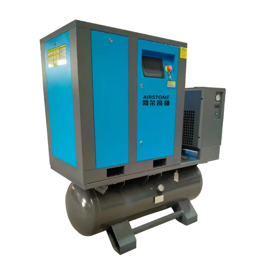 Compresor de aire de tornillo industrial integrado de alta presión 22 KW 30 de ahorro de energía de alto rendimiento trifásico con secador - imagen 4