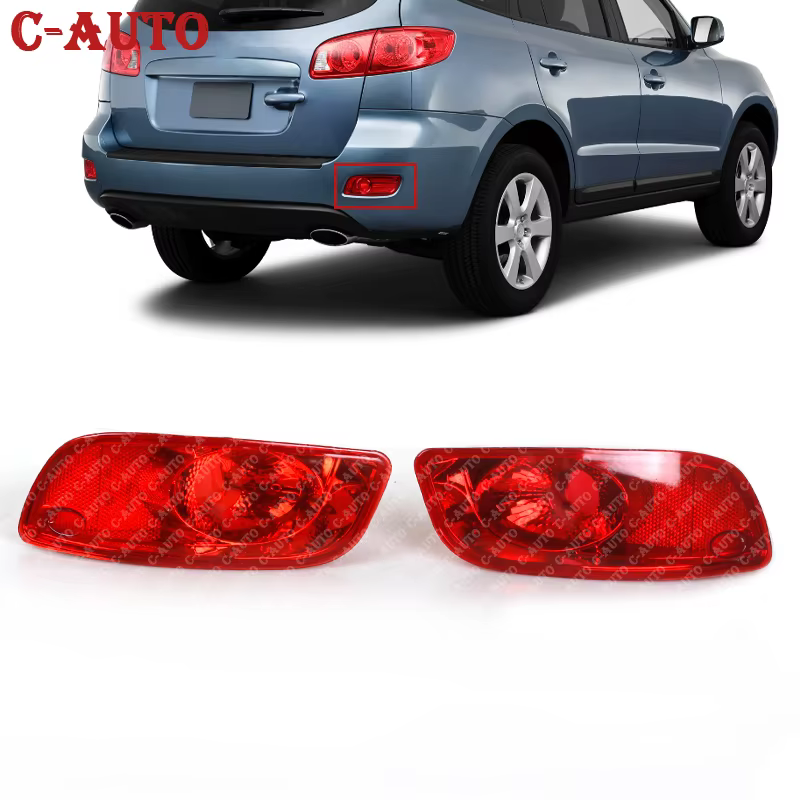 Piloto antiniebla trasero rojo con reflector Hyundai Santa Fe CM 2007-2009