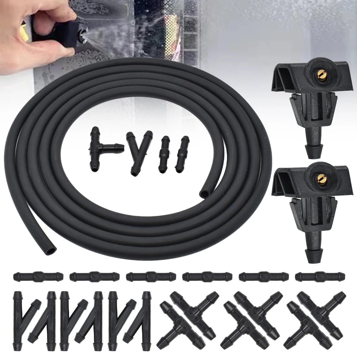 Kit bocas pulverizadoras limpiaparabrisas – Nissan Tiida X-Trail Sylphy
