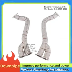 Tubo recto deportivo de acero inoxidable Porsche Cayman GTS/GT4