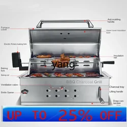 Parrilla de carbón para barbacoa integrada – Acero inoxidable