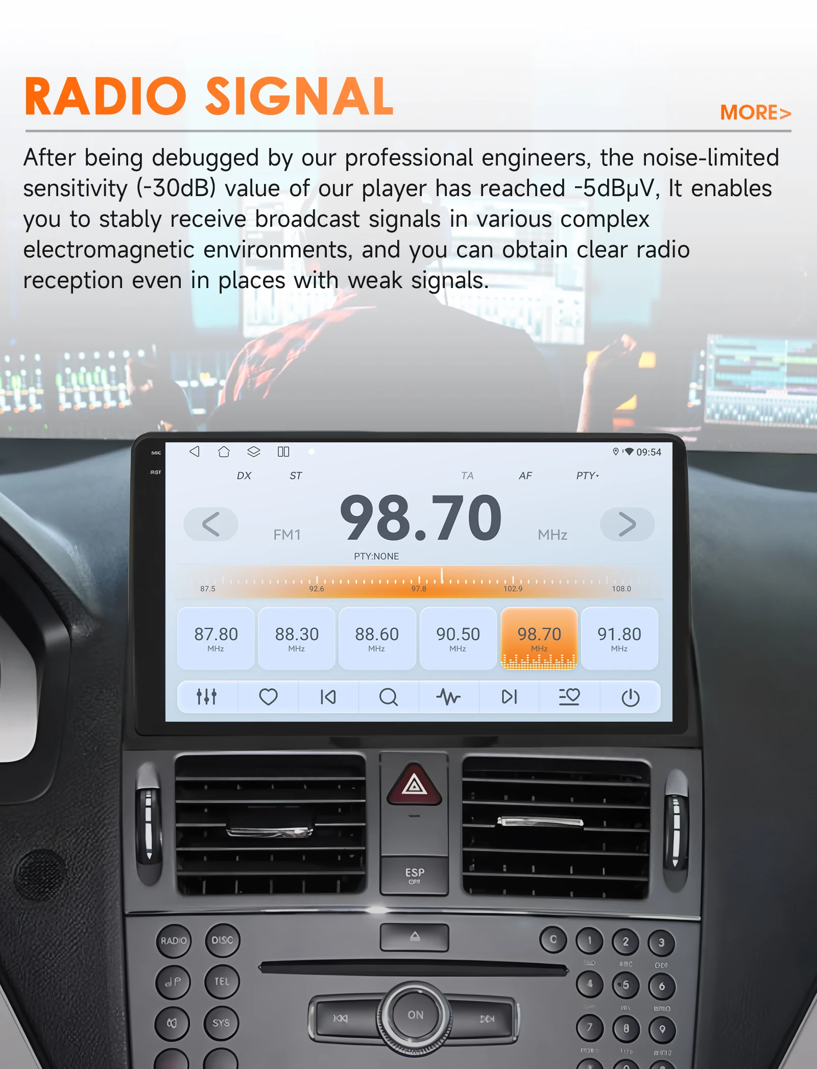 Hizpo radio con Android Auto para Mercedes Clase C W204 2007-2010 - imagen 3