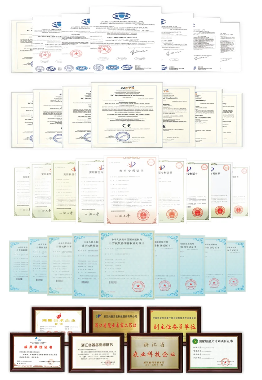 Certificaciones de calidad ISO para equipos de medición agrícola