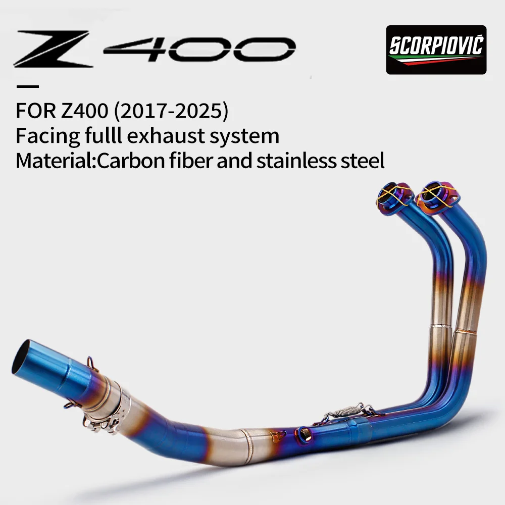 Tubo de enlace de escape Kawasaki Ninja 400/Z400 2017-2024 - imagen 3
