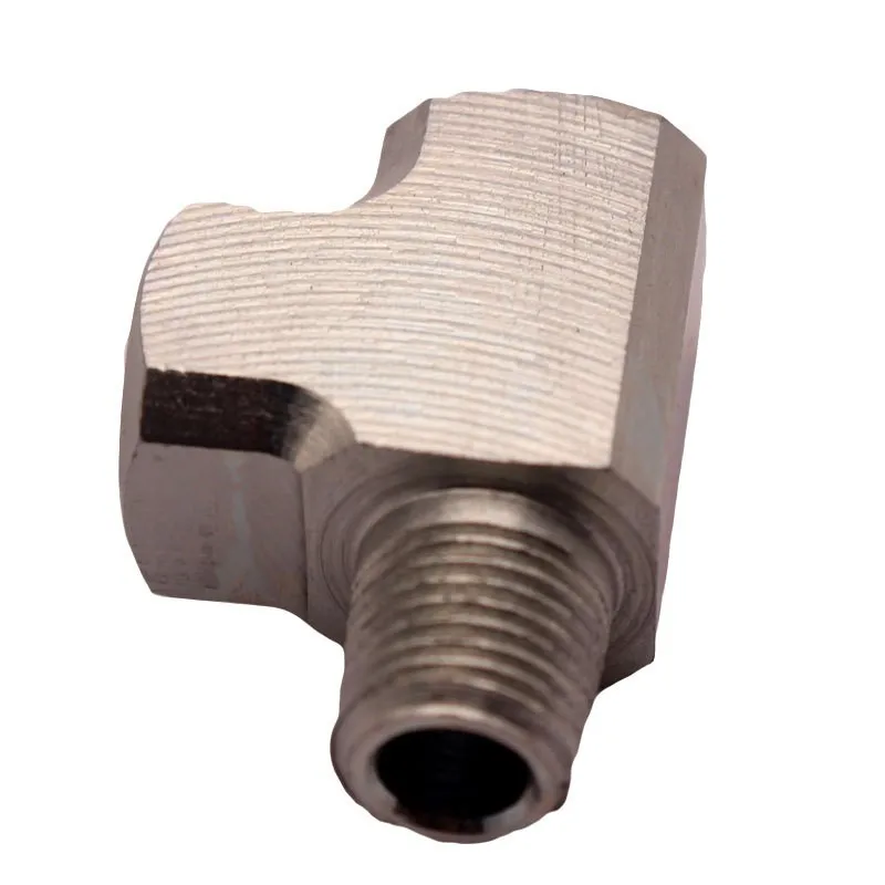 Adaptador en T acero 1/8 BSPT para sensores de presion