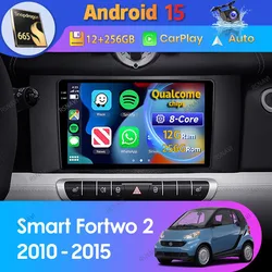 Autoradio Android 15 Smart Fortwo 2 CarPlay BT