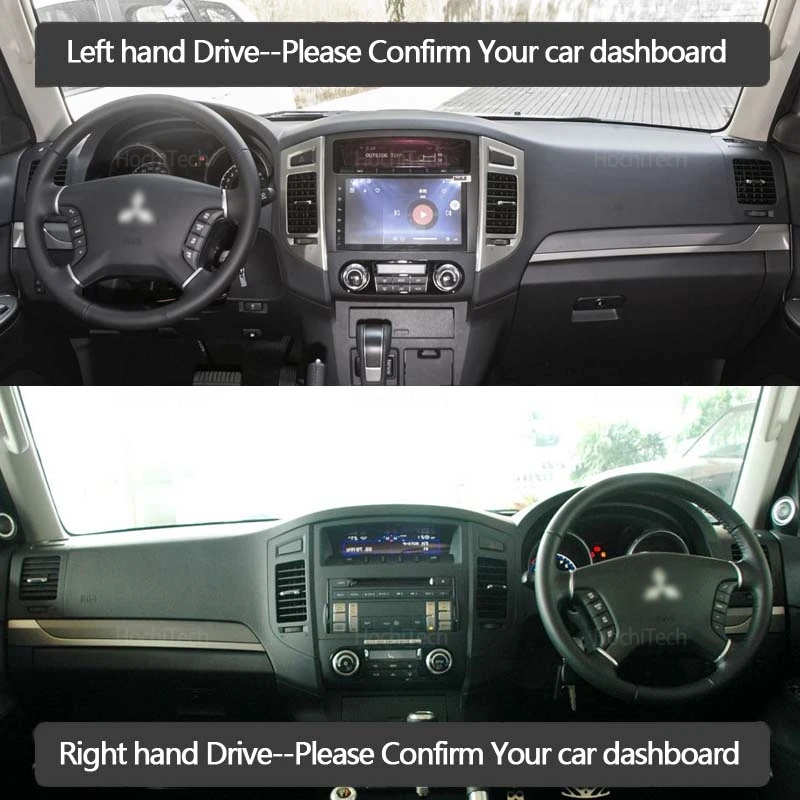 Para Mitsubishi Pajero Shogun Montero 2006-2020 V80 V87 V93 V97 alfombrilla para salpicadero cubierta almohadilla parasol alfombra Accesorios - imagen 2