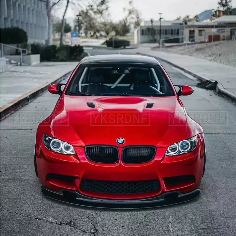 Splitter delantero estilo GT4 de fibra de carbono para BMW M3 E92 - imagen 4