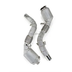 Tubo de bajada de escape de acero inoxidable para BMW X6 M F86 4.4T