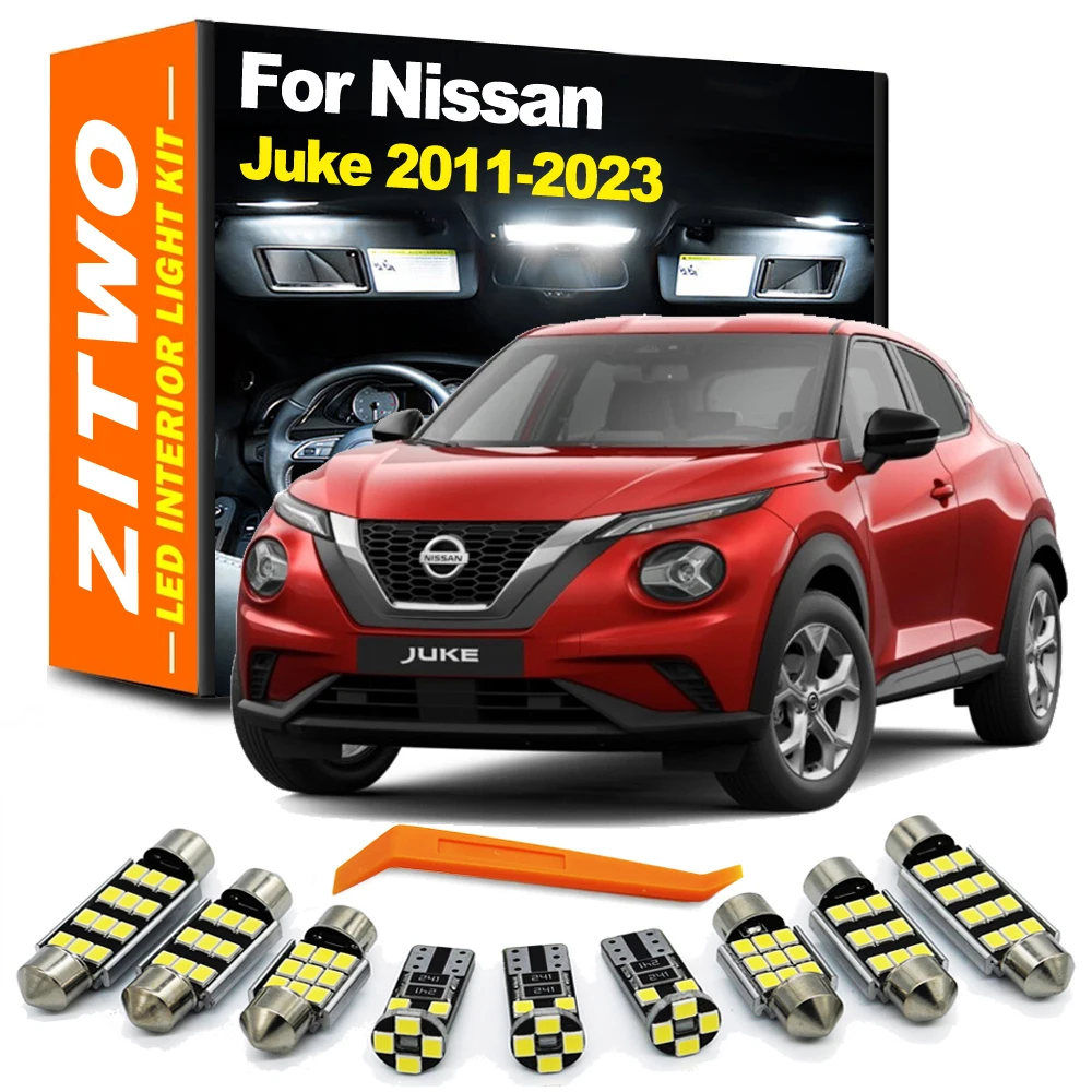 ZITWO-Kit de bombillas LED para techo Interior, lámpara de matrícula para Nissan Juke 2011- 2013 2014- 2017 2018 2019 2020 2021 2022 2023