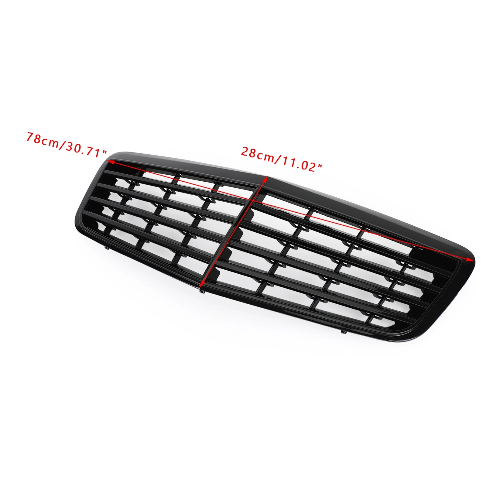 Artudatech Parrilla delantera negro Mercedes W211 E350 500 07-09 - imagen 2