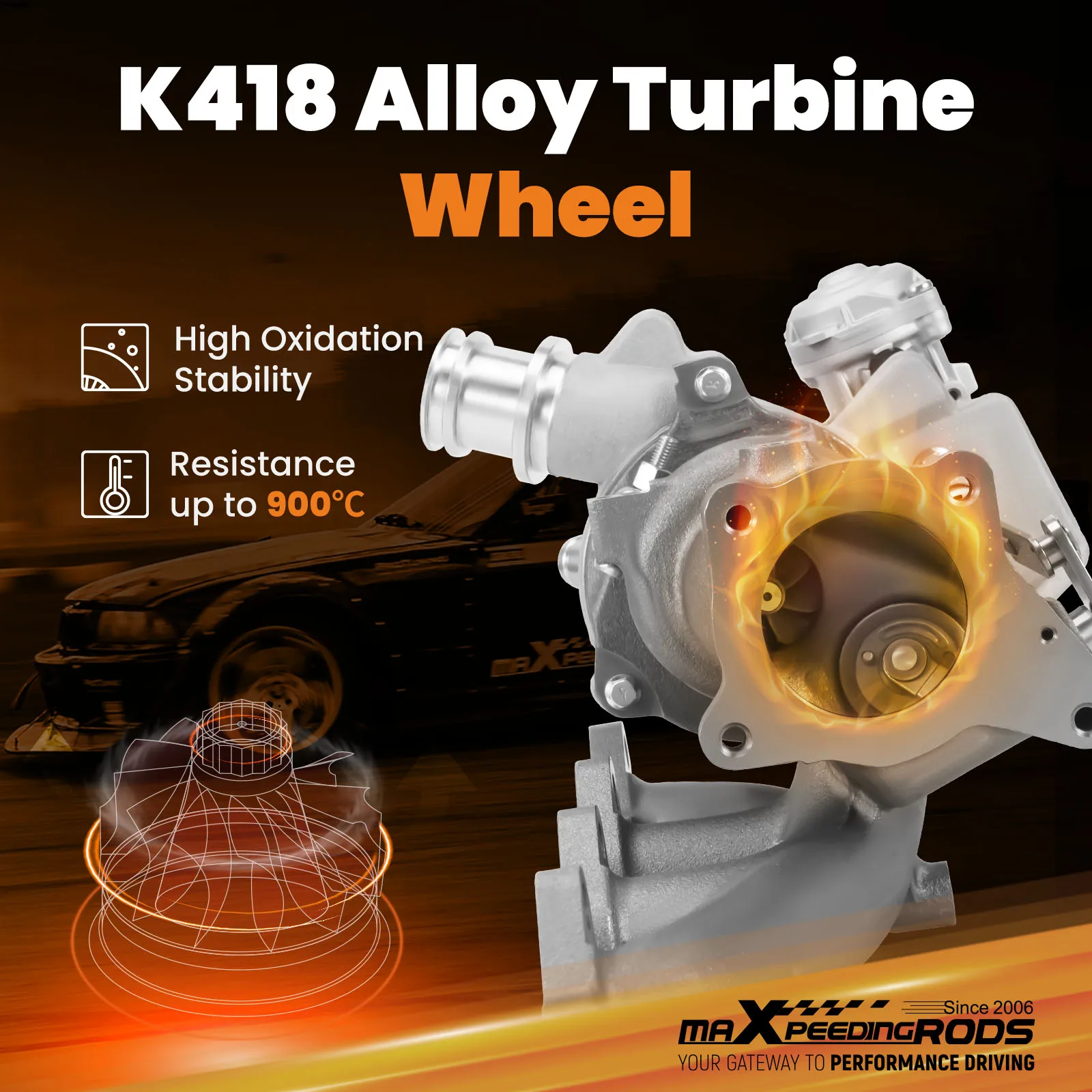 Turbocompresor MV 03F145701 para Audi A1/A3 y VW Polo 1.2 TFSI - imagen 3