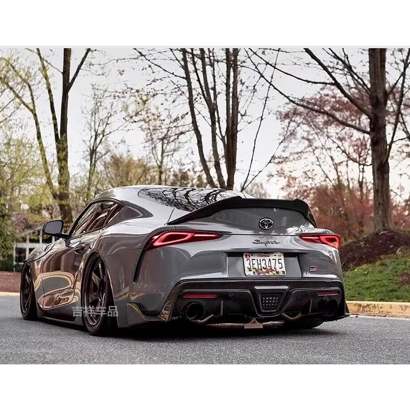 Alerón trasero de fibra de carbono estilo V para Toyota Supra A90 MK5 - imagen 4