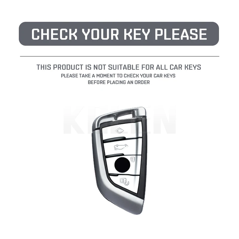Funda de TPU negra para llave remota de coche BMW