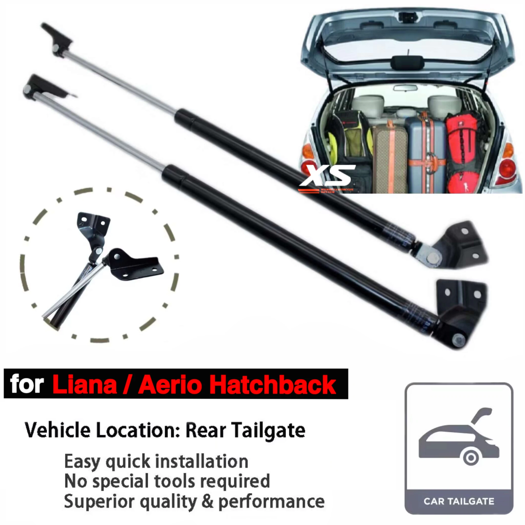 Amortiguador de portón trasero Suzuki Liana Hatchback/Aerio 2001-2007