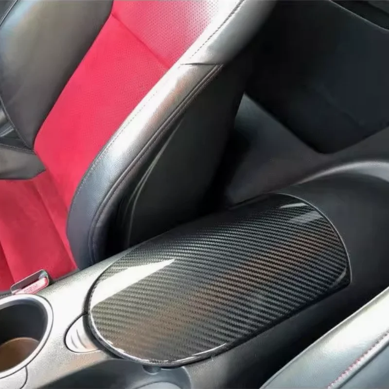 Cubierta reposabrazos fibra carbono Nissan 370Z Z34 - imagen 2