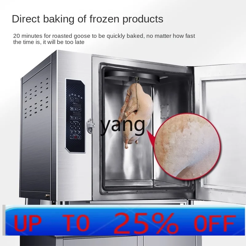 Horno de pato asado automático CX colgante giratorio multifunción