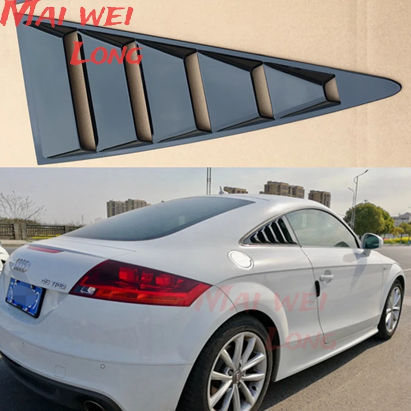 Deflectores de ventana trasera negros para Audi A3, A4, A5, A7 y TT