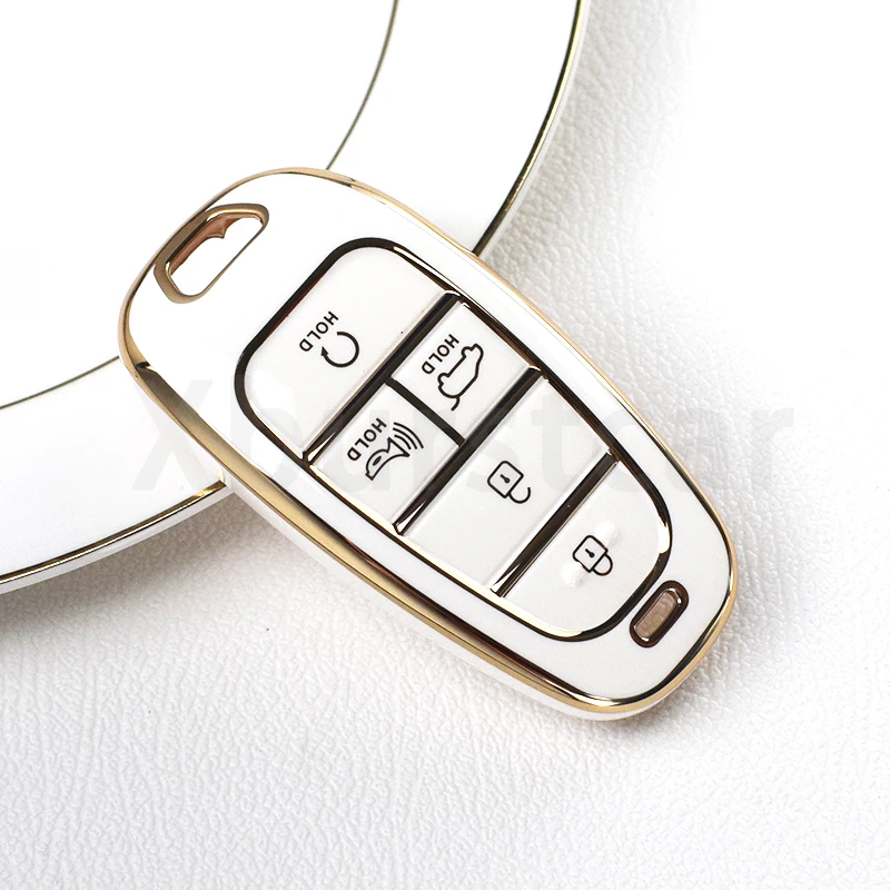 Funda para llave con iconos de botones en relieve