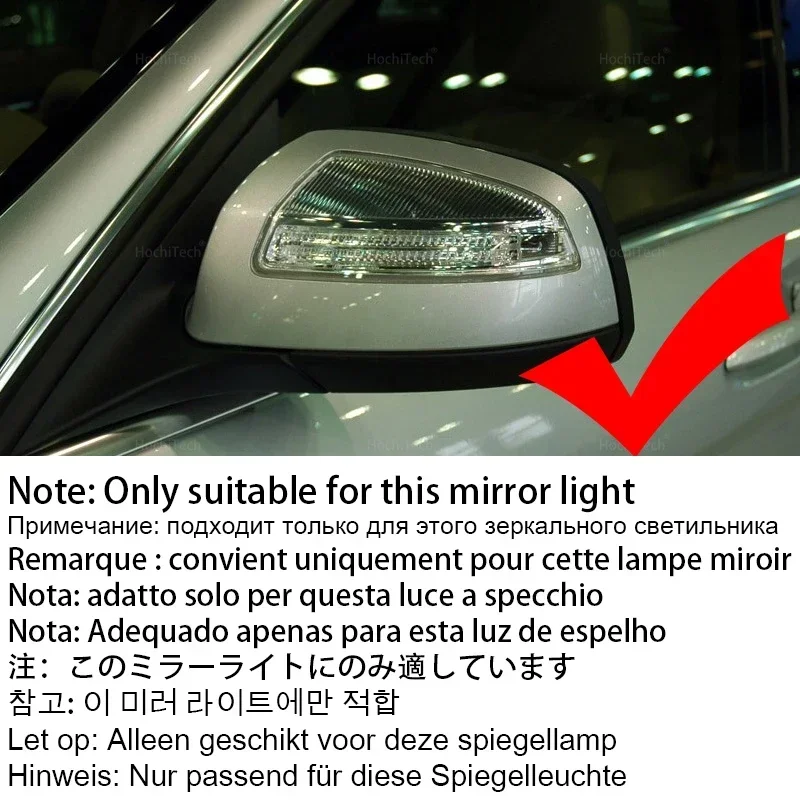 Intermitente dinámico LED para retrovisor Mercedes W204, W639 y W164 - imagen 2