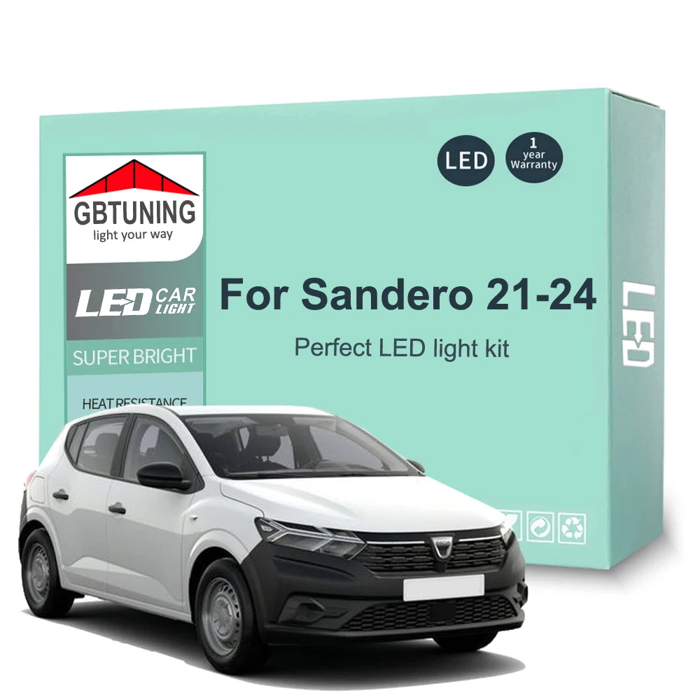 Kit bombillas LED Canbus interior Dacia Sandero III 2021-24 - Matrícula y maletero