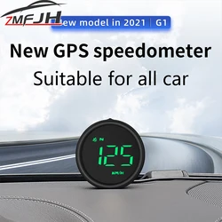 Velocímetro GPS HUD G1 con pantalla frontal digital KMH y aviso