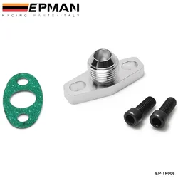 Adaptador brida retorno aceite turbo AN10 GT28 GT30 GT35 T25