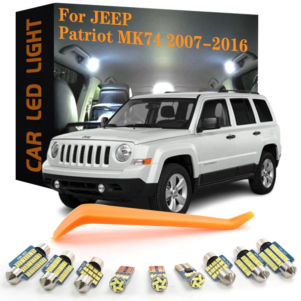 Luces interiores LED Canbus para Jeep Patriot MK74 2007-2016