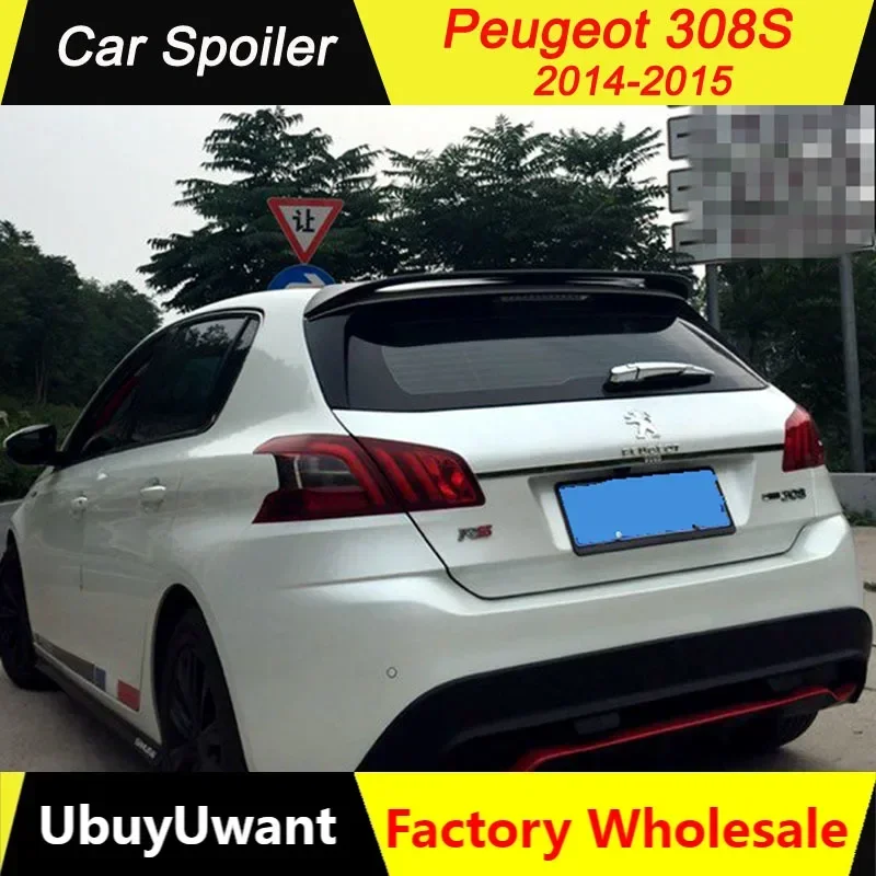 Alerón trasero ABS para Peugeot 308 2014-2015, acabado premium - imagen 2