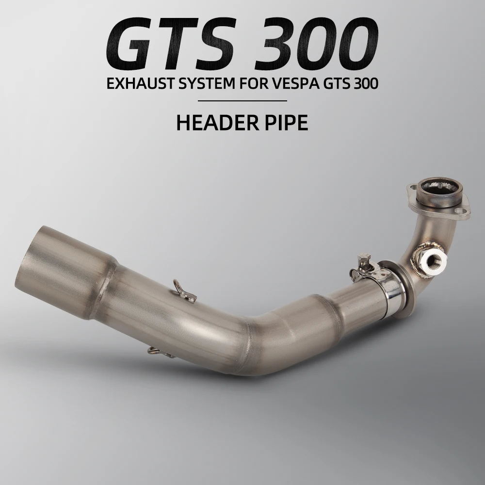 Silenciador escape 51 mm con tubo medio para Vespa GTS 300 2007-2020