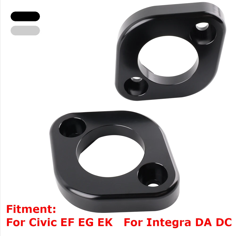 Piezas de amortiguador de soporte de torre de puntal de palanquilla de aluminio, color negro plateado para Civic EF EG EK para Integra DA DC