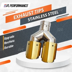 Punta de escape tipo V en acero inoxidable – universal tuning