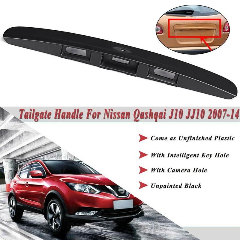 Maneta portón Nissan Qashqai J10/JJ10 con hueco para llave - imagen 3