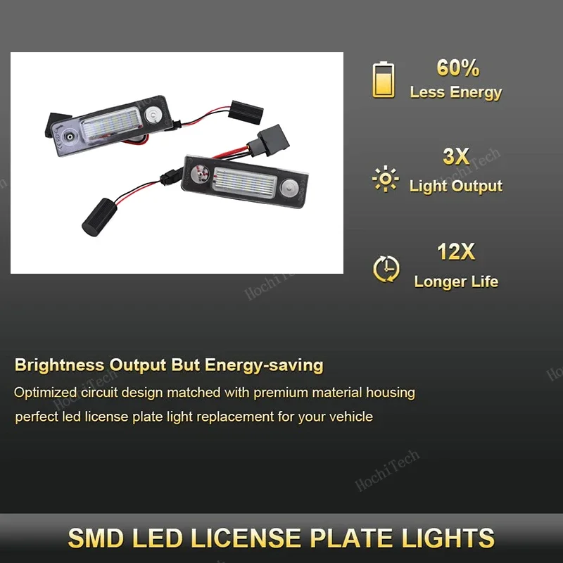 Lámpara LED blanca para matrícula de coche