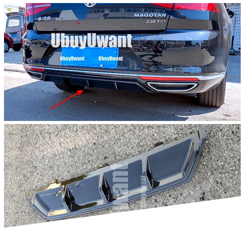 Difusor trasero negro para VW Passat B8 Variant 2015-2019