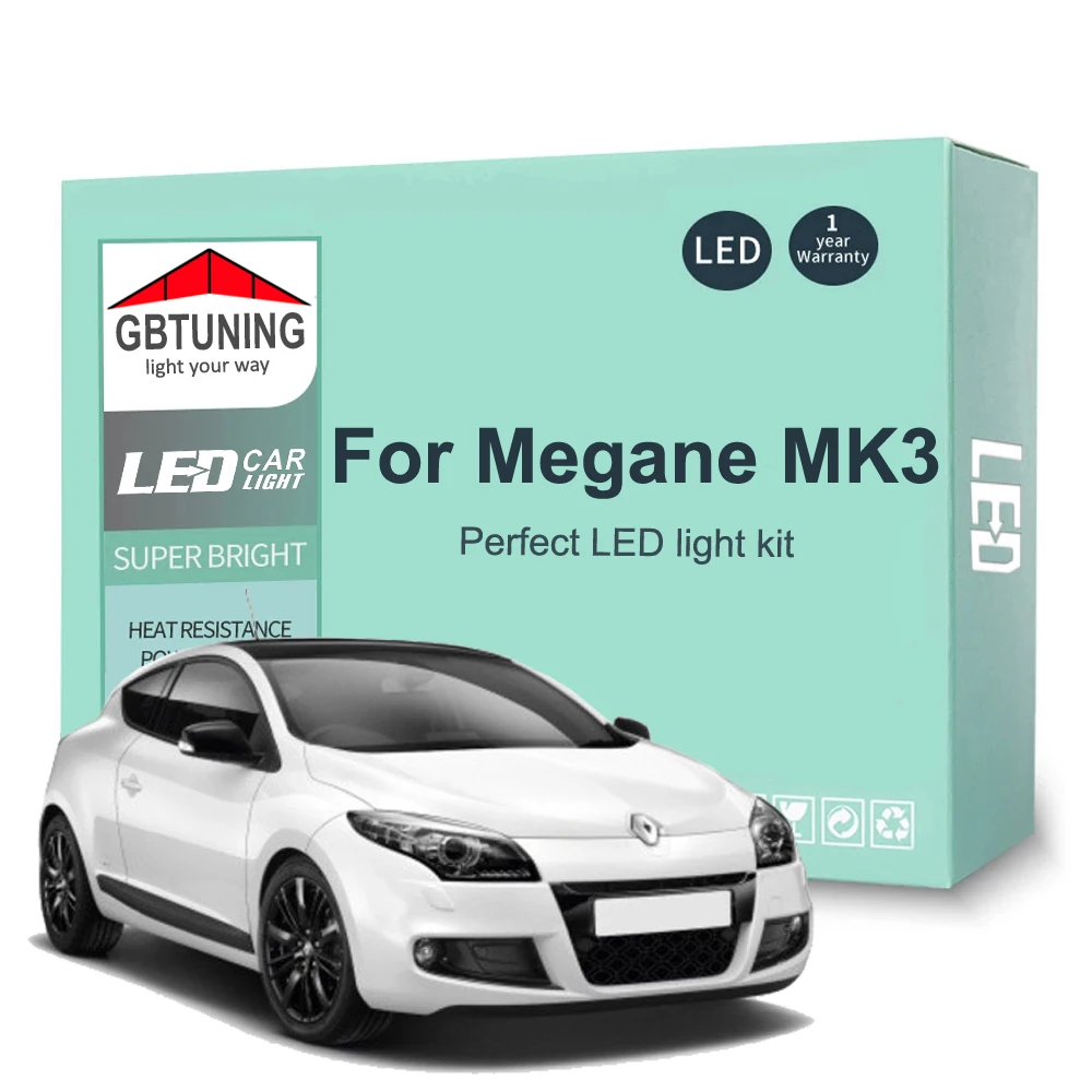 Kit bombillas LED interior Canbus Renault Megane 3 MK3 2009-2015