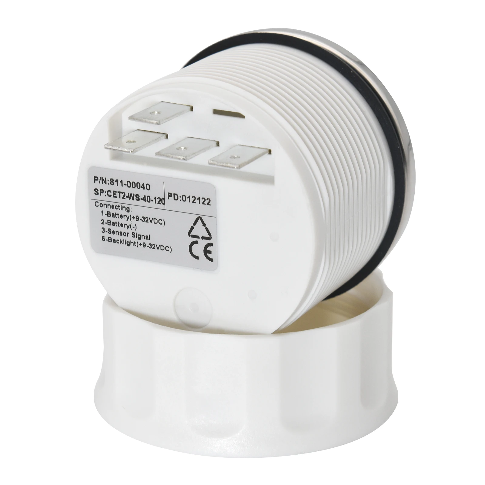 Medidor temperatura agua 52mm digital retroiluminación roja 1/8NPT - imagen 3