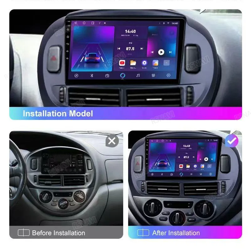 Radio Android 15 para Toyota Estima ACR30