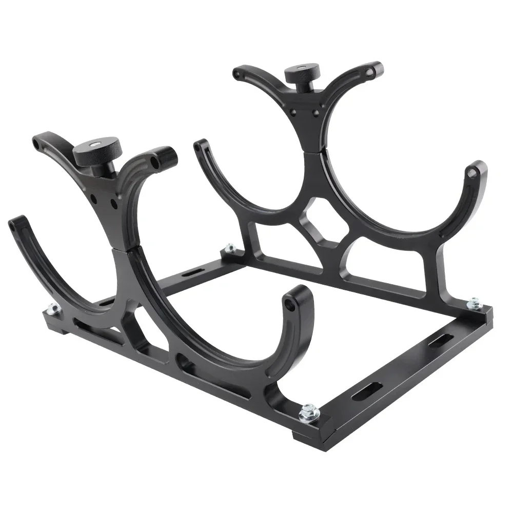 Portabotellas doble NOS aluminio negro – para botellas 10 y 15 lb - imagen 3