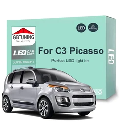 Kit bombillas LED interior CAN bus para Citroen C3 Picasso