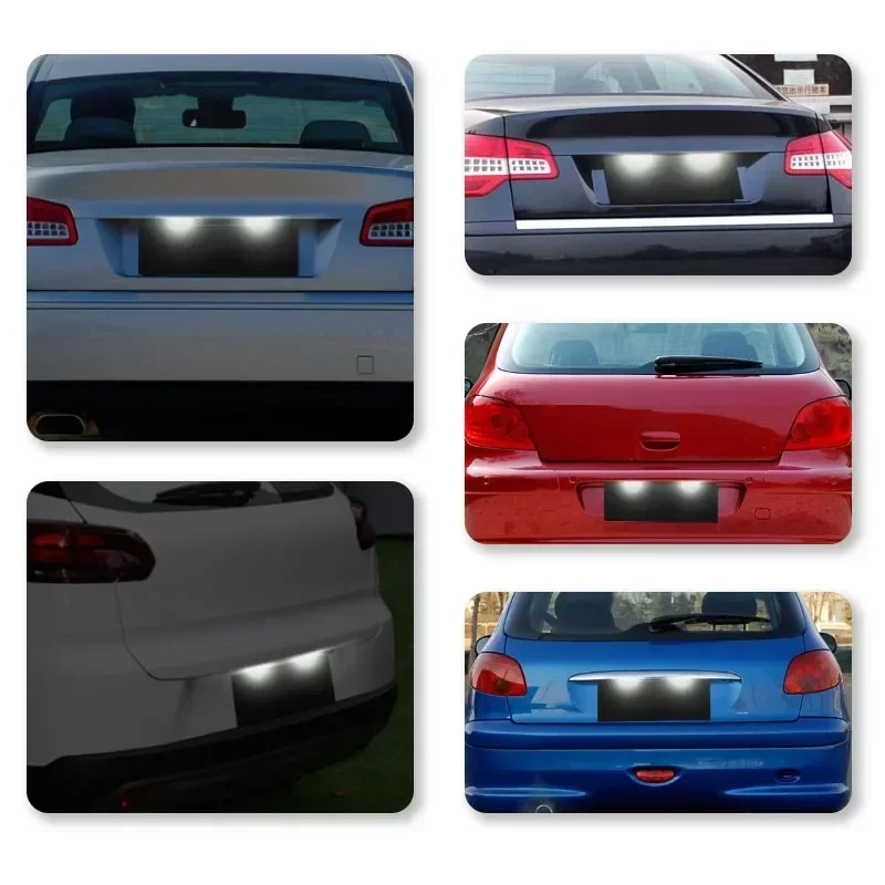 Luz LED de matrícula Citroën y Peugeot C3, C4, 206 y 307 - imagen 4