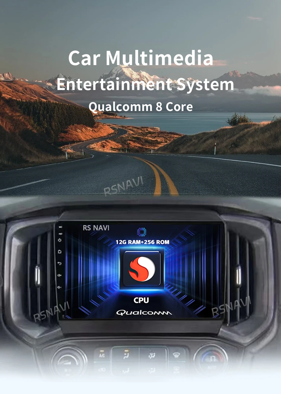 Radio de coche RSNAVI para Chevrolet TrailBlazer e Isuzu D-MAX