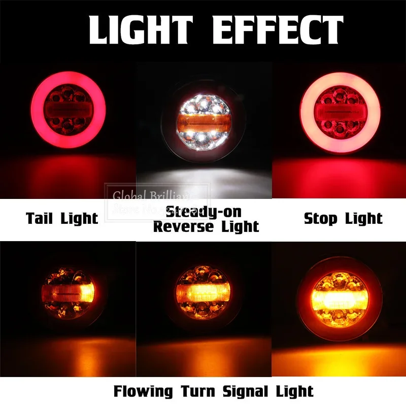 Luces traseras LED instaladas en un vehículo