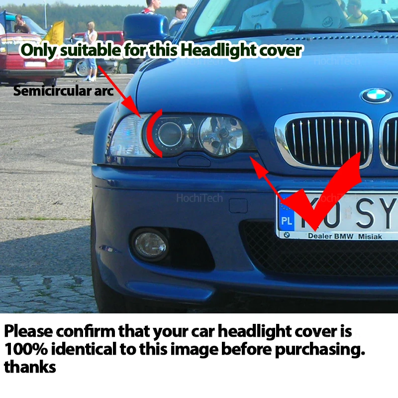 Detalle de la lente de repuesto para BMW E46