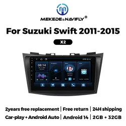 MEKEDE autoradio Android 2Din 9" CarPlay WiFi – Suzuki Swift 2011-2015